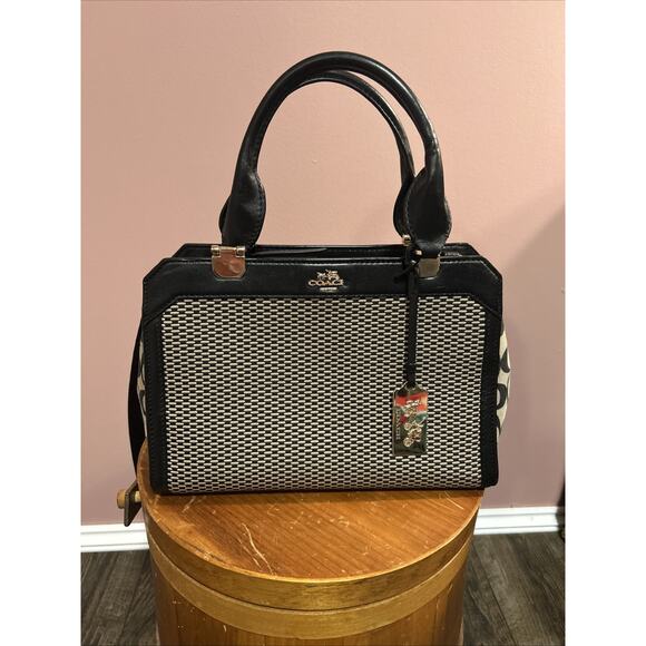 RARE Coach Madison Lexington Carryall Mono Purse Bag Leather Exploded - Picture 1 of 12